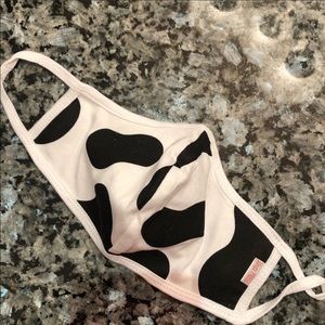 Cow print mask
